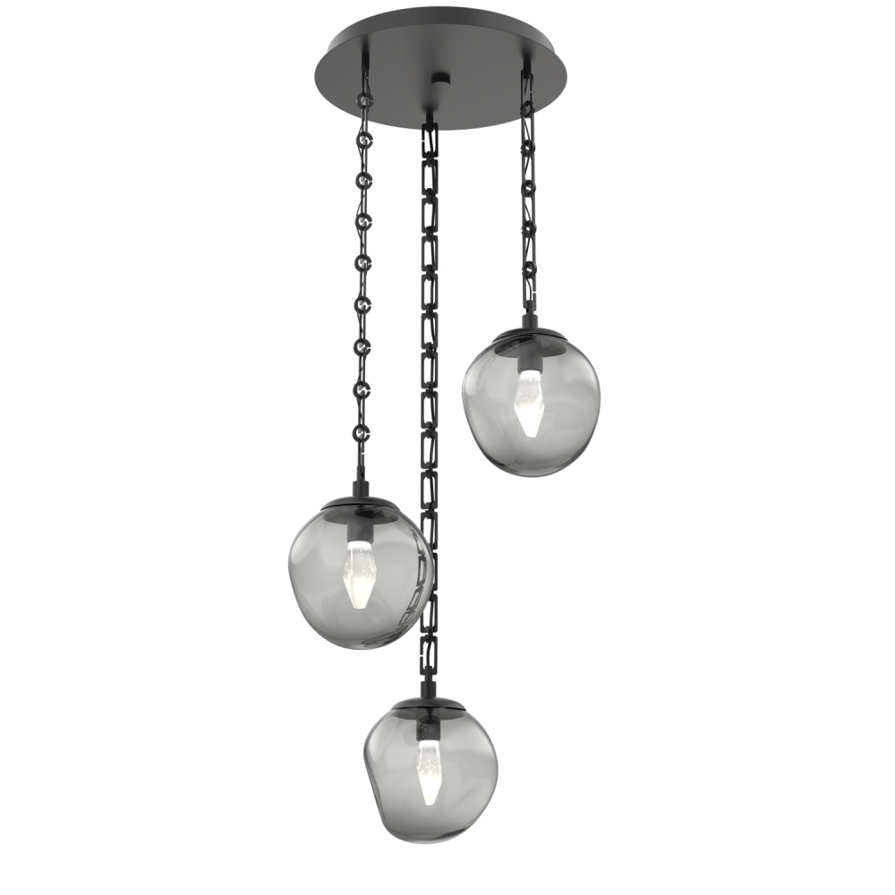 Aster Round 3pc Multi-Pendant Chain (LED)