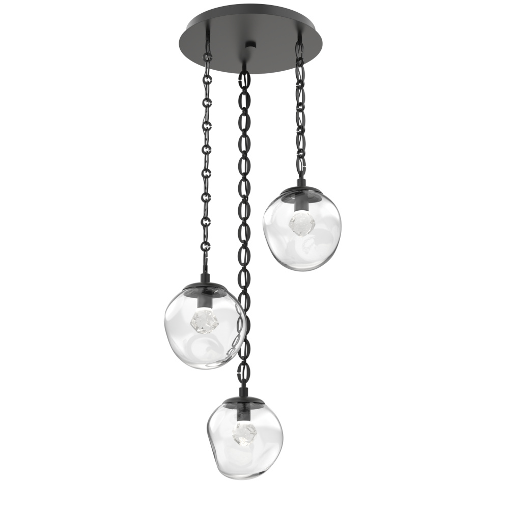 Aster Round 3pc Multi-Pendant Chain (LED)