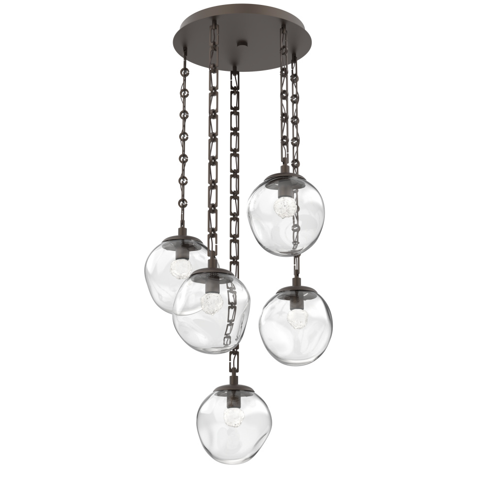 Aster Round 5pc Multi-Pendant Chain (LED)