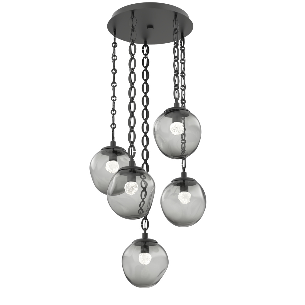 Aster Round 5pc Multi-Pendant Chain (LED)