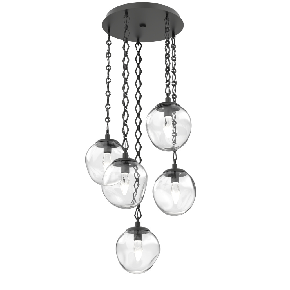 Aster Round 5pc Multi-Pendant Chain (LED)