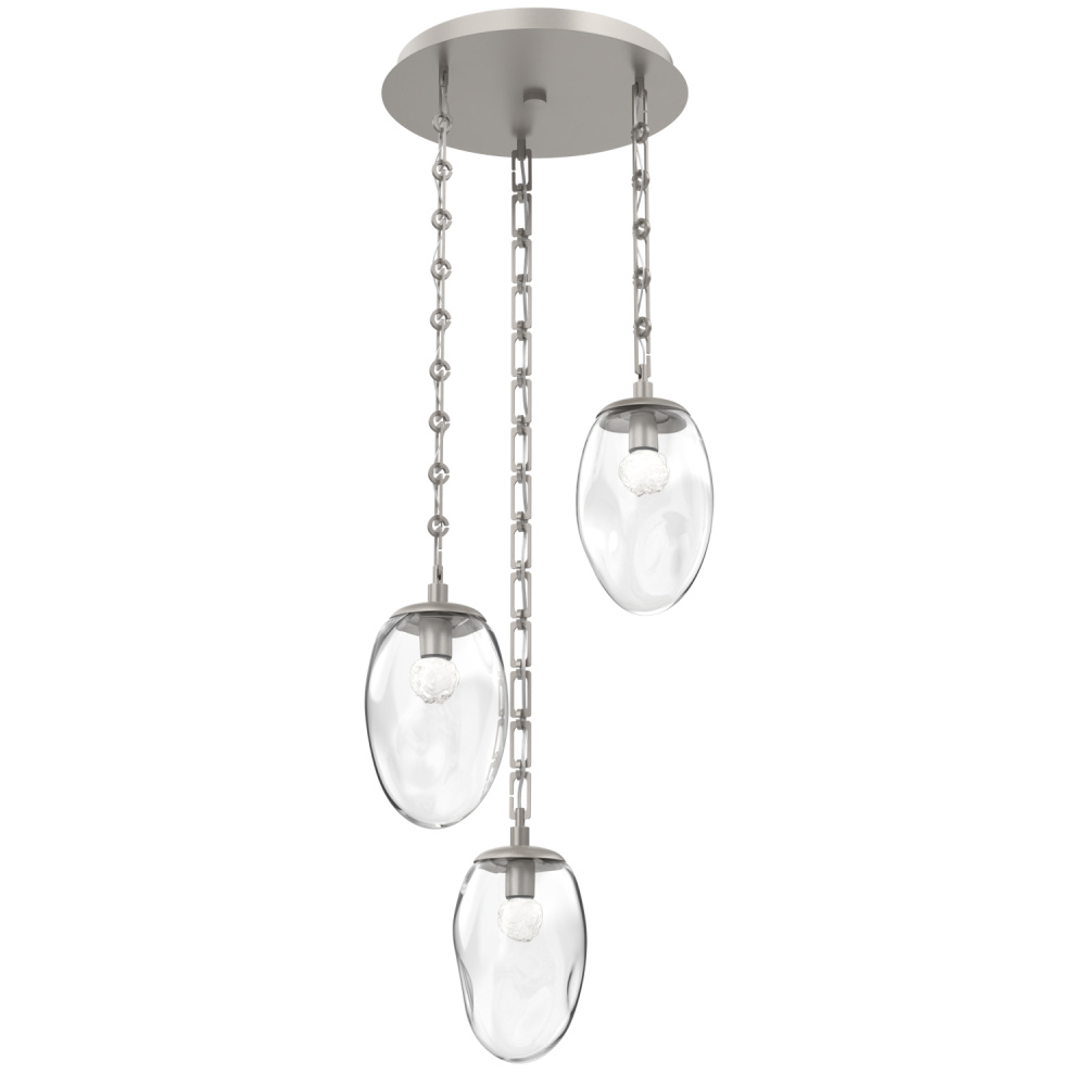 Meteo Round 3pc Multi-Pendant Chain (LED)