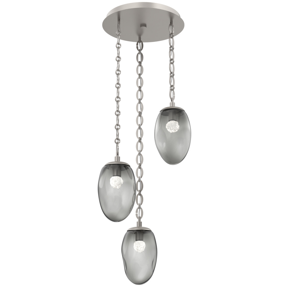 Meteo Round 3pc Multi-Pendant Chain (LED)