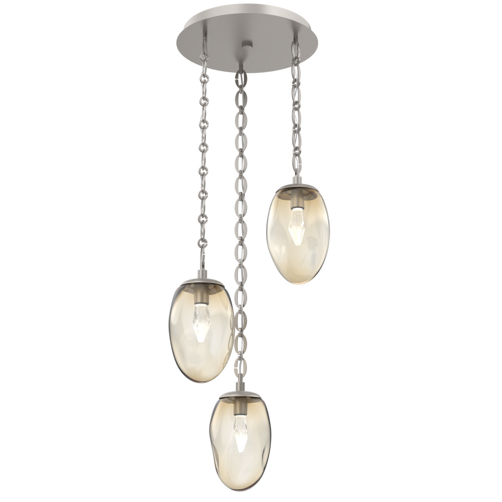 Meteo Round 3pc Multi-Pendant Chain (LED)