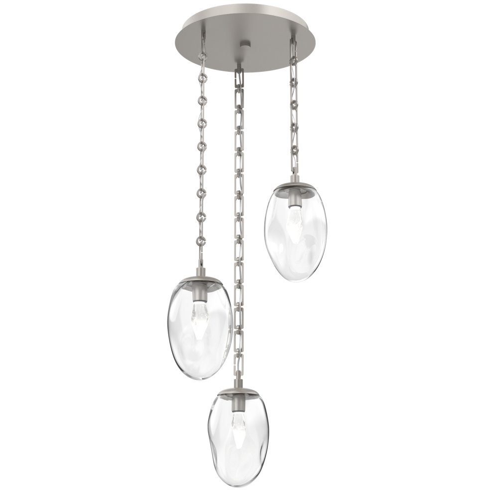 Meteo Round 3pc Multi-Pendant Chain (LED)