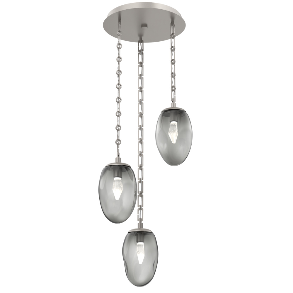 Meteo Round 3pc Multi-Pendant Chain (LED)
