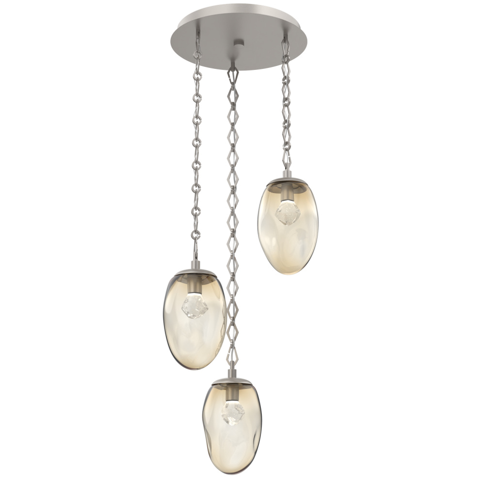 Meteo Round 3pc Multi-Pendant Chain (LED)
