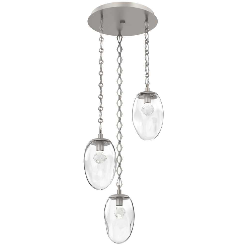 Meteo Round 3pc Multi-Pendant Chain (LED)