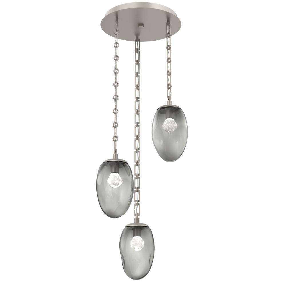 Meteo Round 3pc Multi-Pendant Chain (LED)