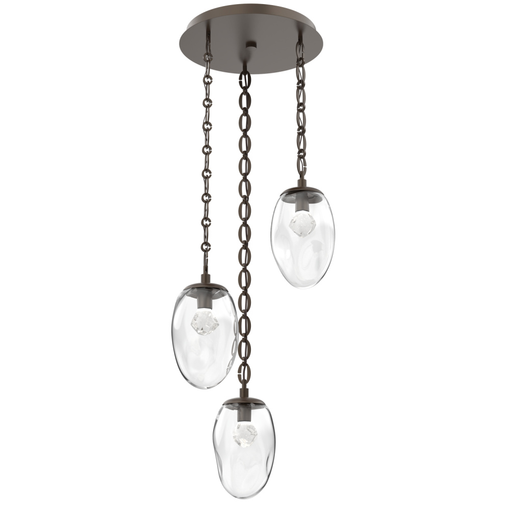 Meteo Round 3pc Multi-Pendant Chain (LED)