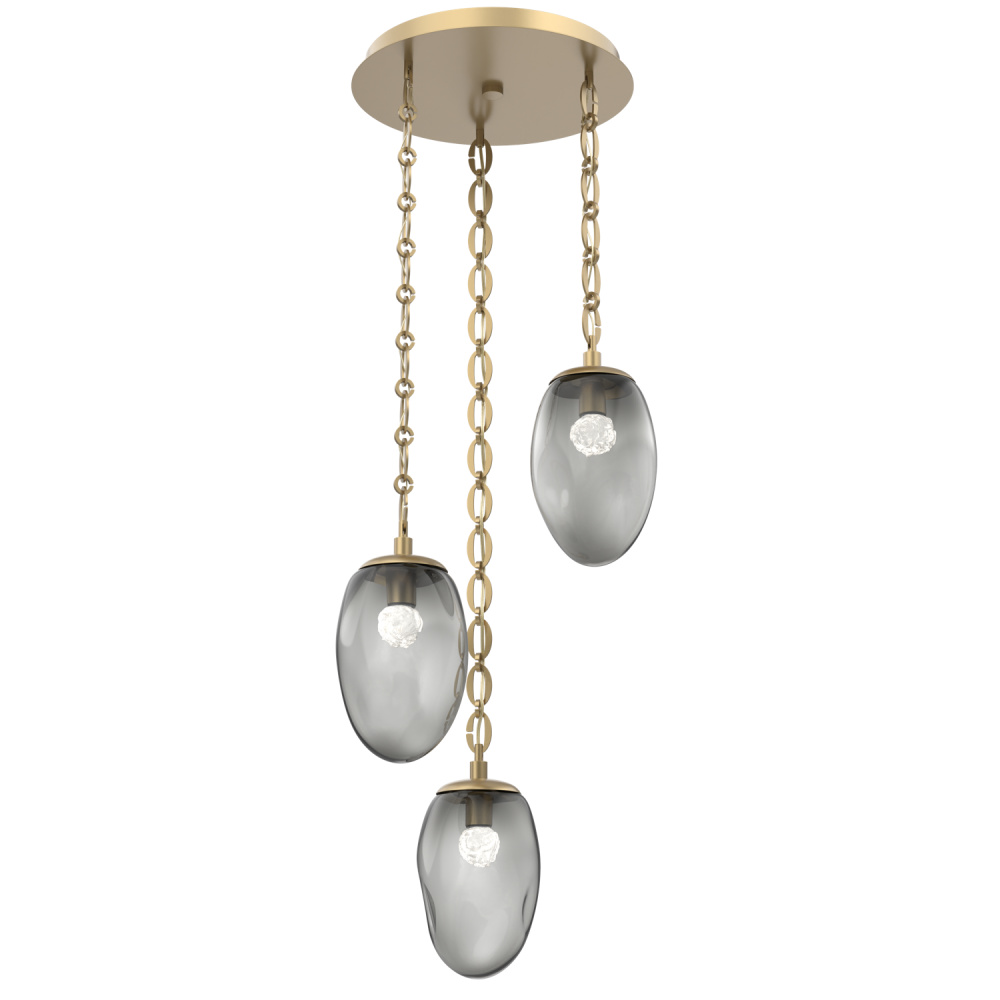 Meteo Round 3pc Multi-Pendant Chain (LED)