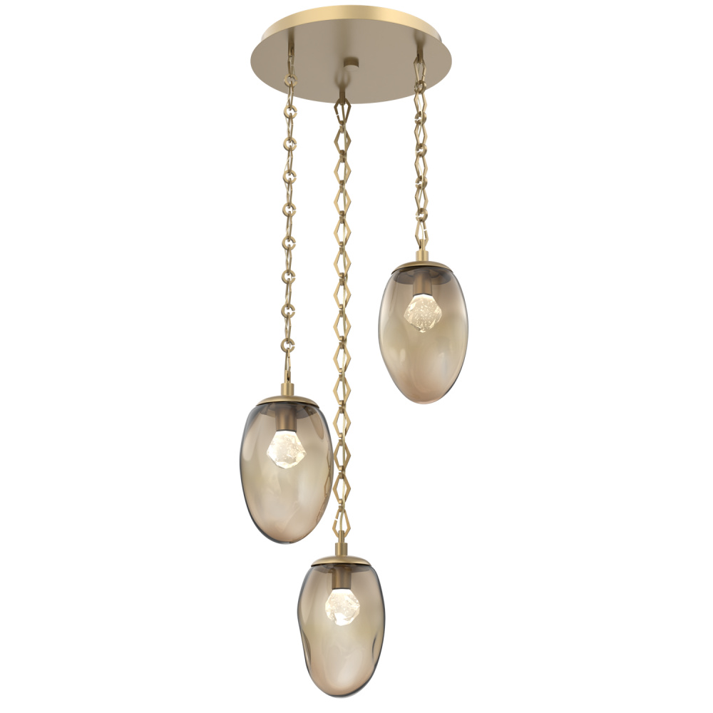 Meteo Round 3pc Multi-Pendant Chain (LED)