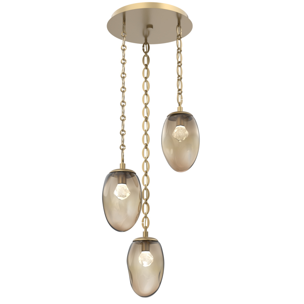 Meteo Round 3pc Multi-Pendant Chain (LED)