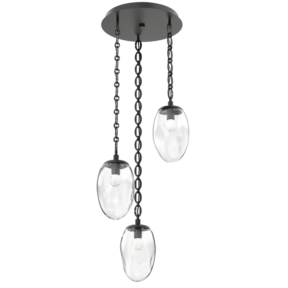Meteo Round 3pc Multi-Pendant Chain (LED)