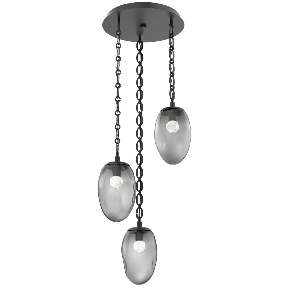 Meteo Round 3pc Multi-Pendant Chain (LED)