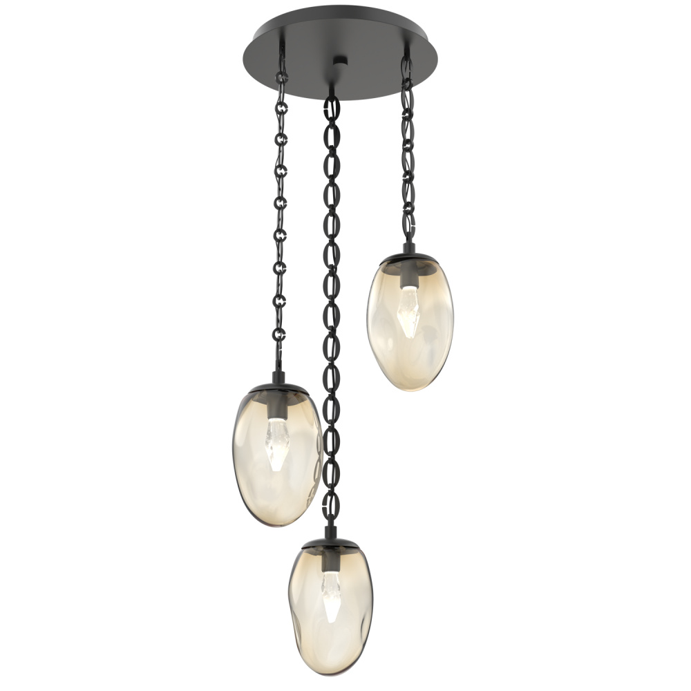 Meteo Round 3pc Multi-Pendant Chain (LED)