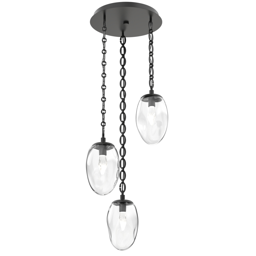 Meteo Round 3pc Multi-Pendant Chain (LED)