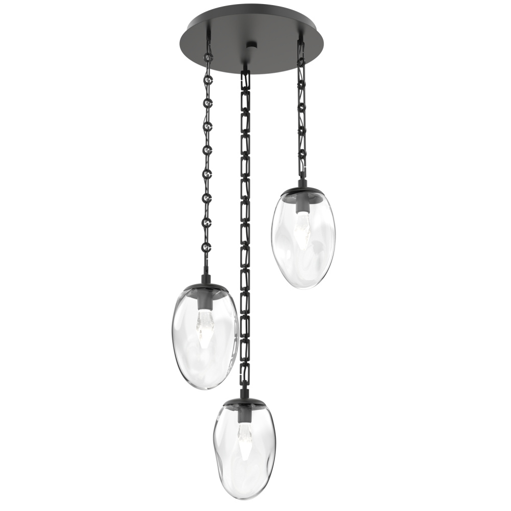 Meteo Round 3pc Multi-Pendant Chain (LED)