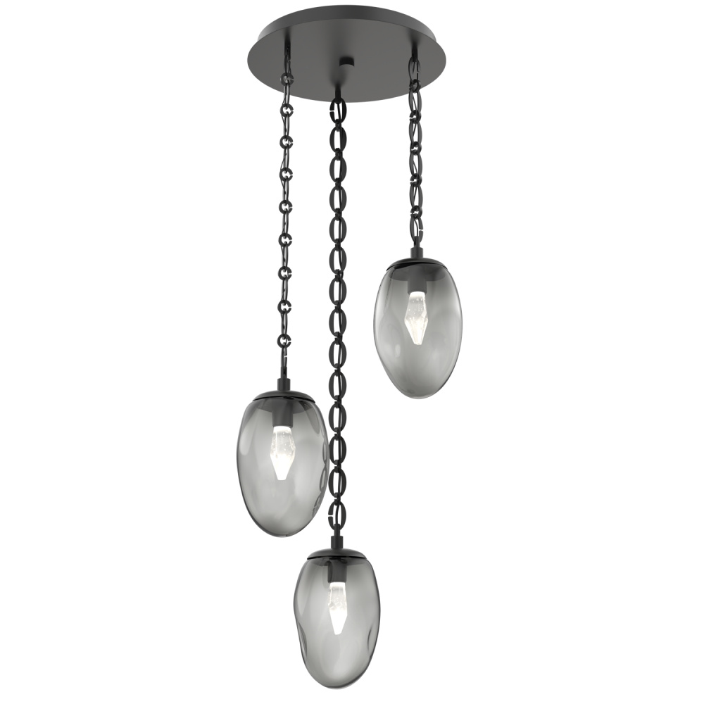 Meteo Round 3pc Multi-Pendant Chain (LED)