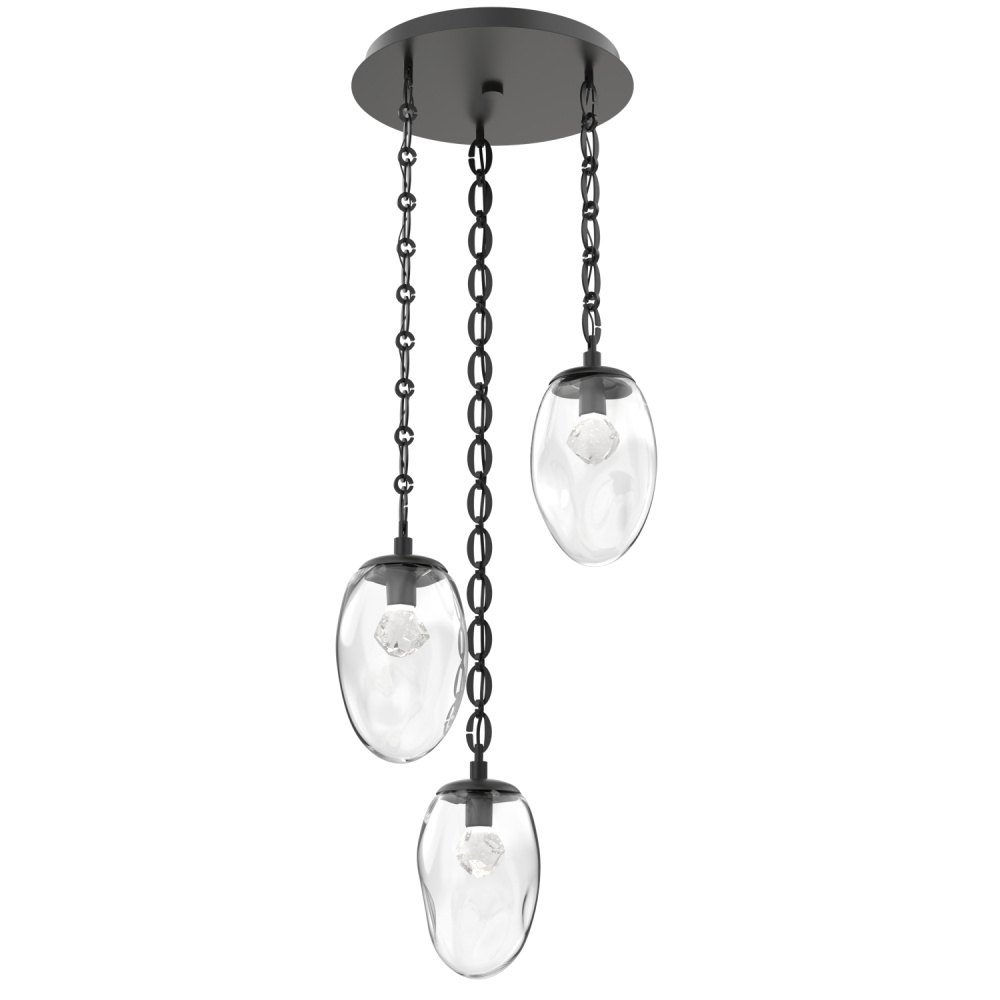 Meteo Round 3pc Multi-Pendant Chain (LED)