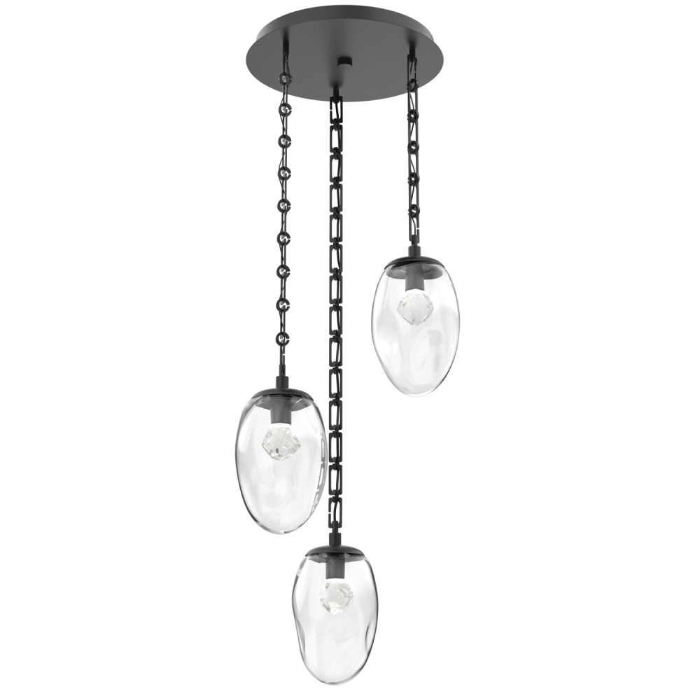 Meteo Round 3pc Multi-Pendant Chain (LED)