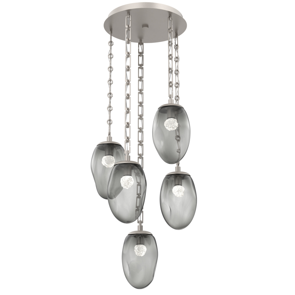 Meteo Round 5pc Multi-Pendant Chain (LED)