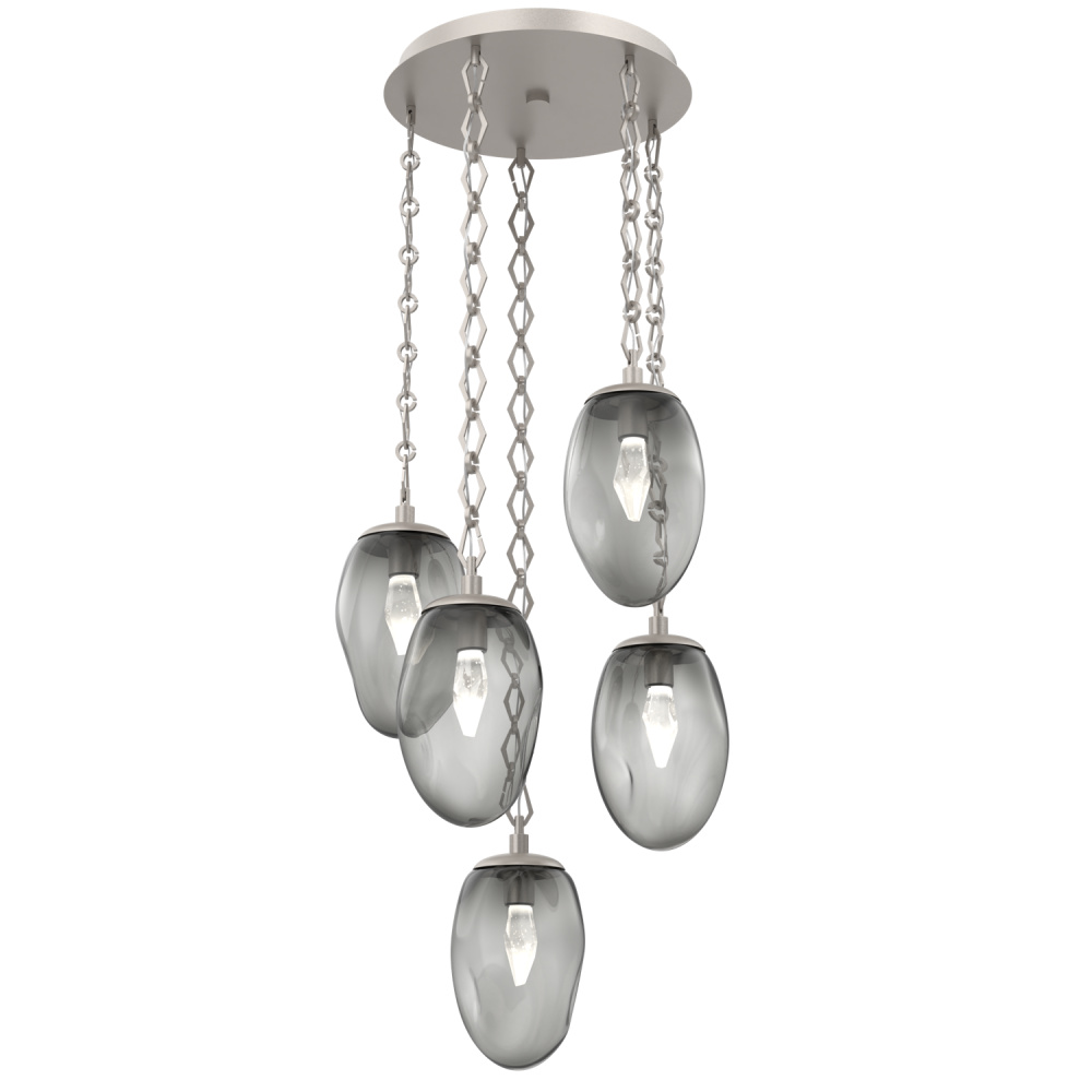 Meteo Round 5pc Multi-Pendant Chain (LED)
