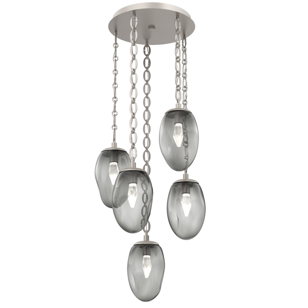 Meteo Round 5pc Multi-Pendant Chain (LED)