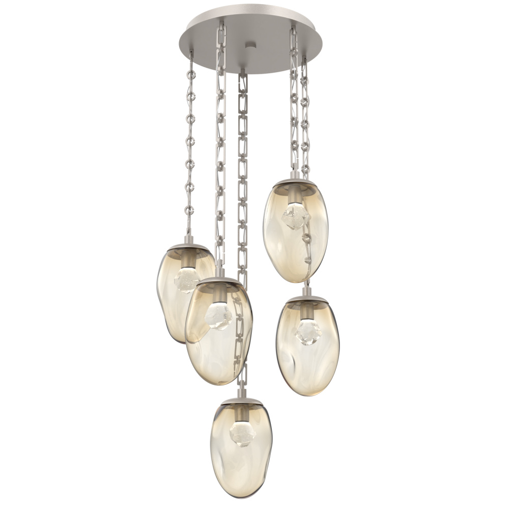 Meteo Round 5pc Multi-Pendant Chain (LED)