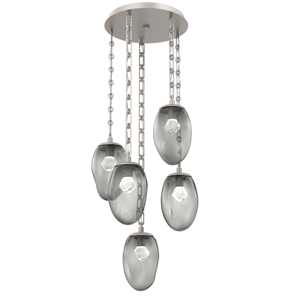 Meteo Round 5pc Multi-Pendant Chain (LED)