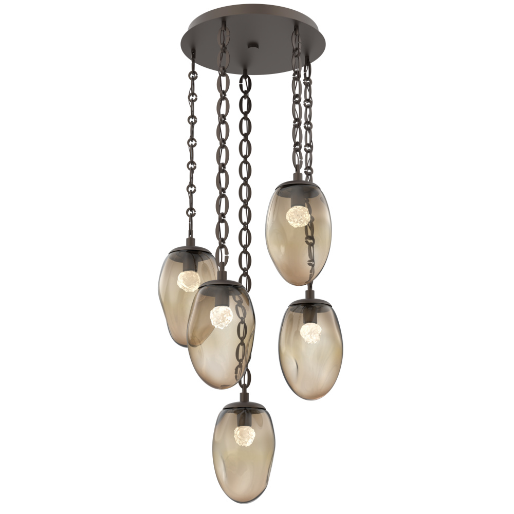 Meteo Round 5pc Multi-Pendant Chain (LED)