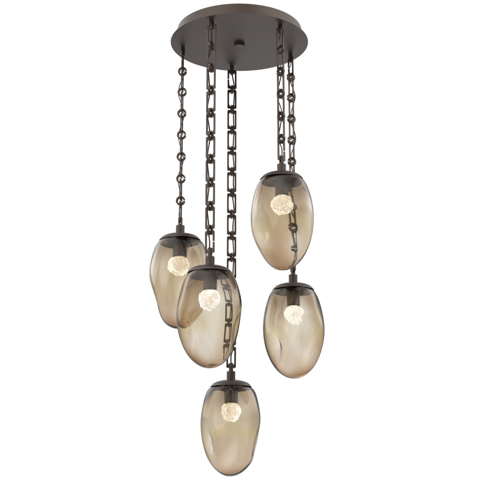 Meteo Round 5pc Multi-Pendant Chain (LED)