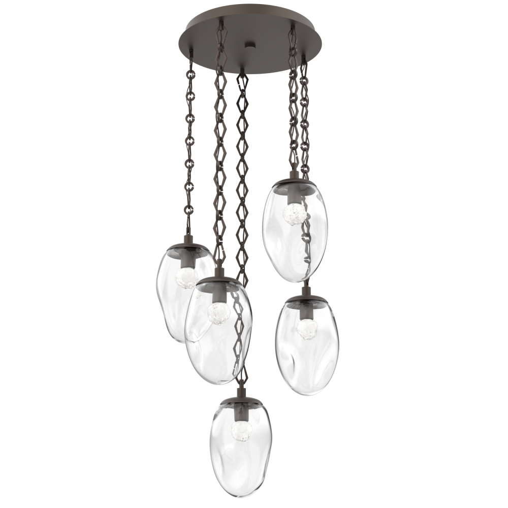 Meteo Round 5pc Multi-Pendant Chain (LED)