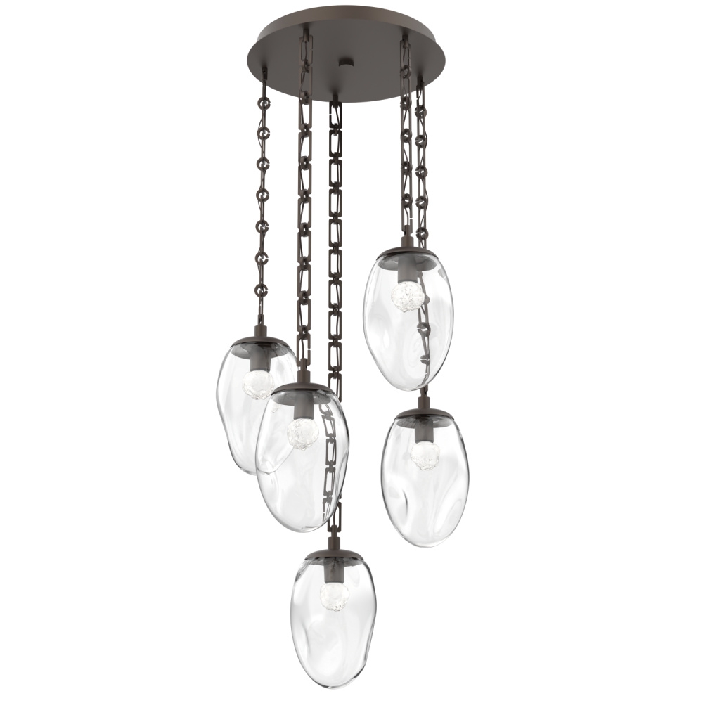 Meteo Round 5pc Multi-Pendant Chain (LED)