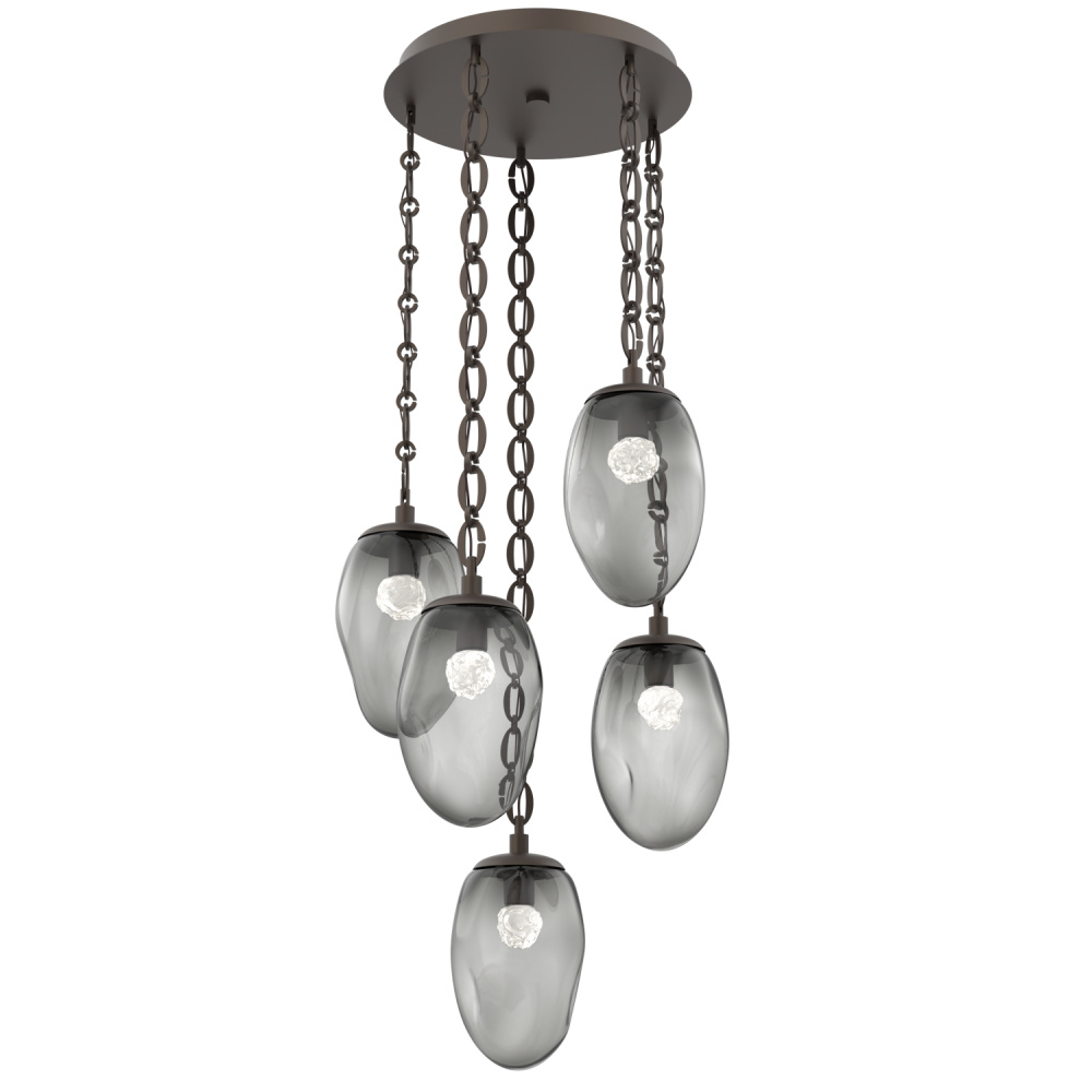Meteo Round 5pc Multi-Pendant Chain (LED)