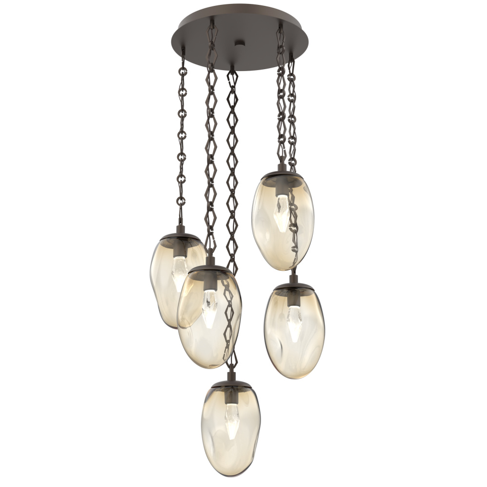 Meteo Round 5pc Multi-Pendant Chain (LED)
