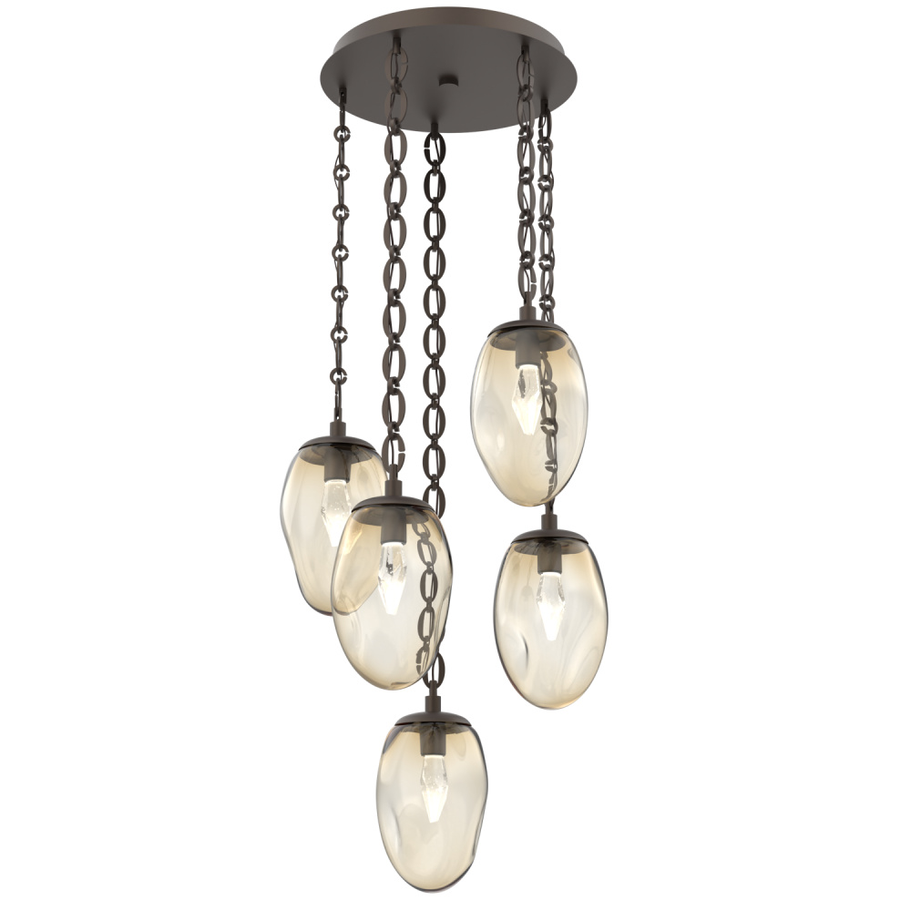 Meteo Round 5pc Multi-Pendant Chain (LED)