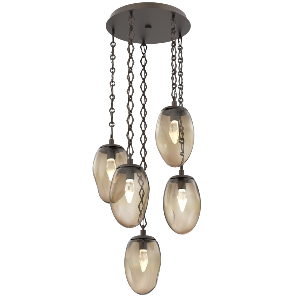 Meteo Round 5pc Multi-Pendant Chain (LED)