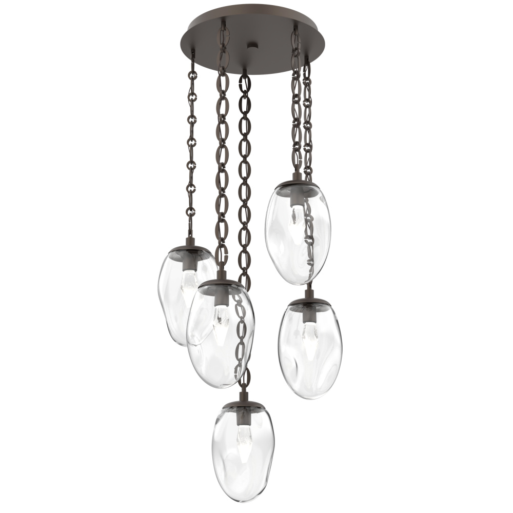 Meteo Round 5pc Multi-Pendant Chain (LED)