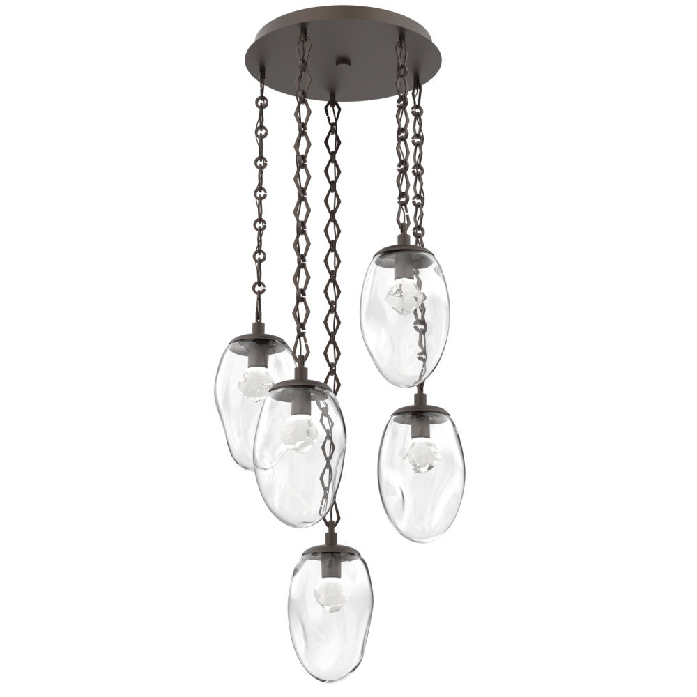 Meteo Round 5pc Multi-Pendant Chain (LED)