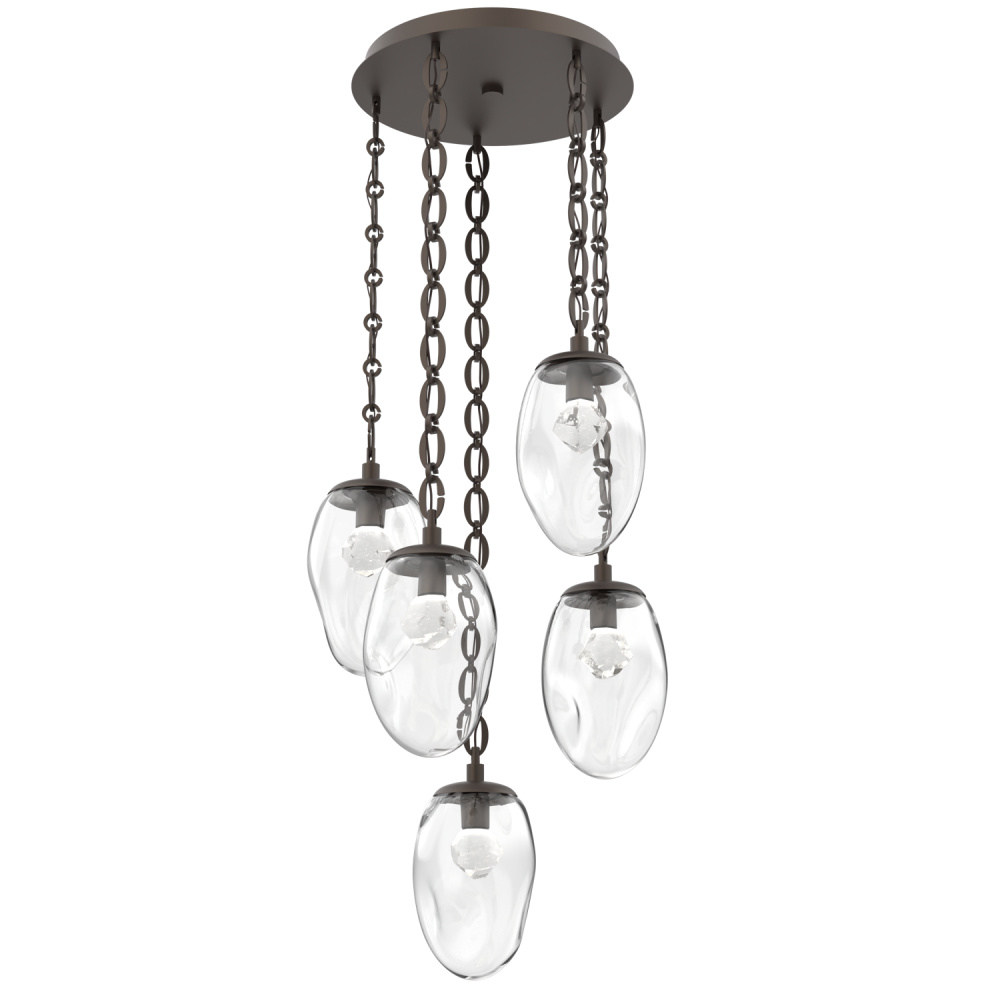 Meteo Round 5pc Multi-Pendant Chain (LED)