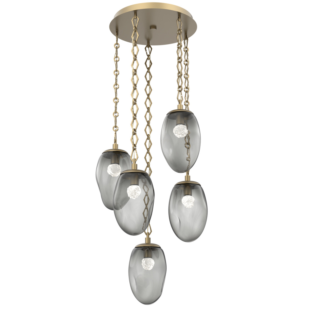 Meteo Round 5pc Multi-Pendant Chain (LED)