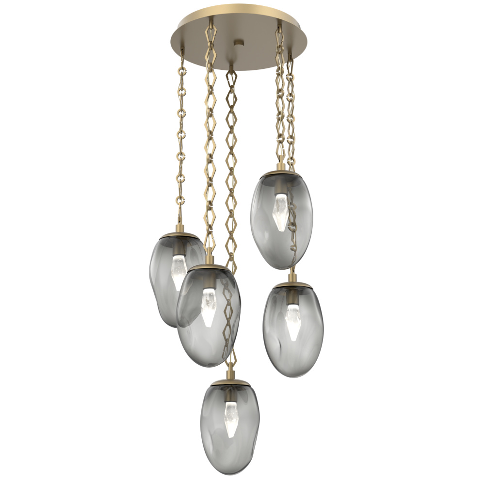 Meteo Round 5pc Multi-Pendant Chain (LED)