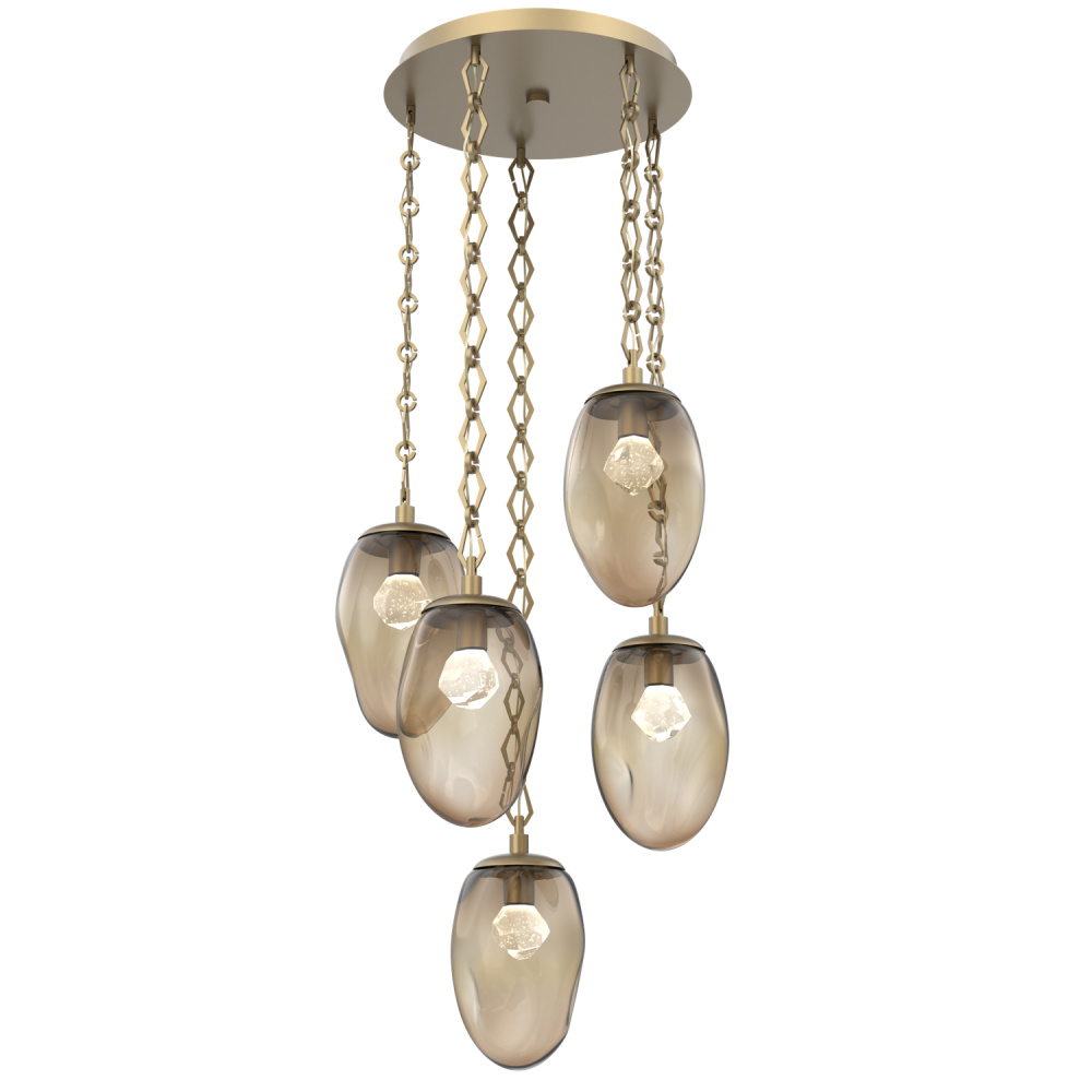 Meteo Round 5pc Multi-Pendant Chain (LED)