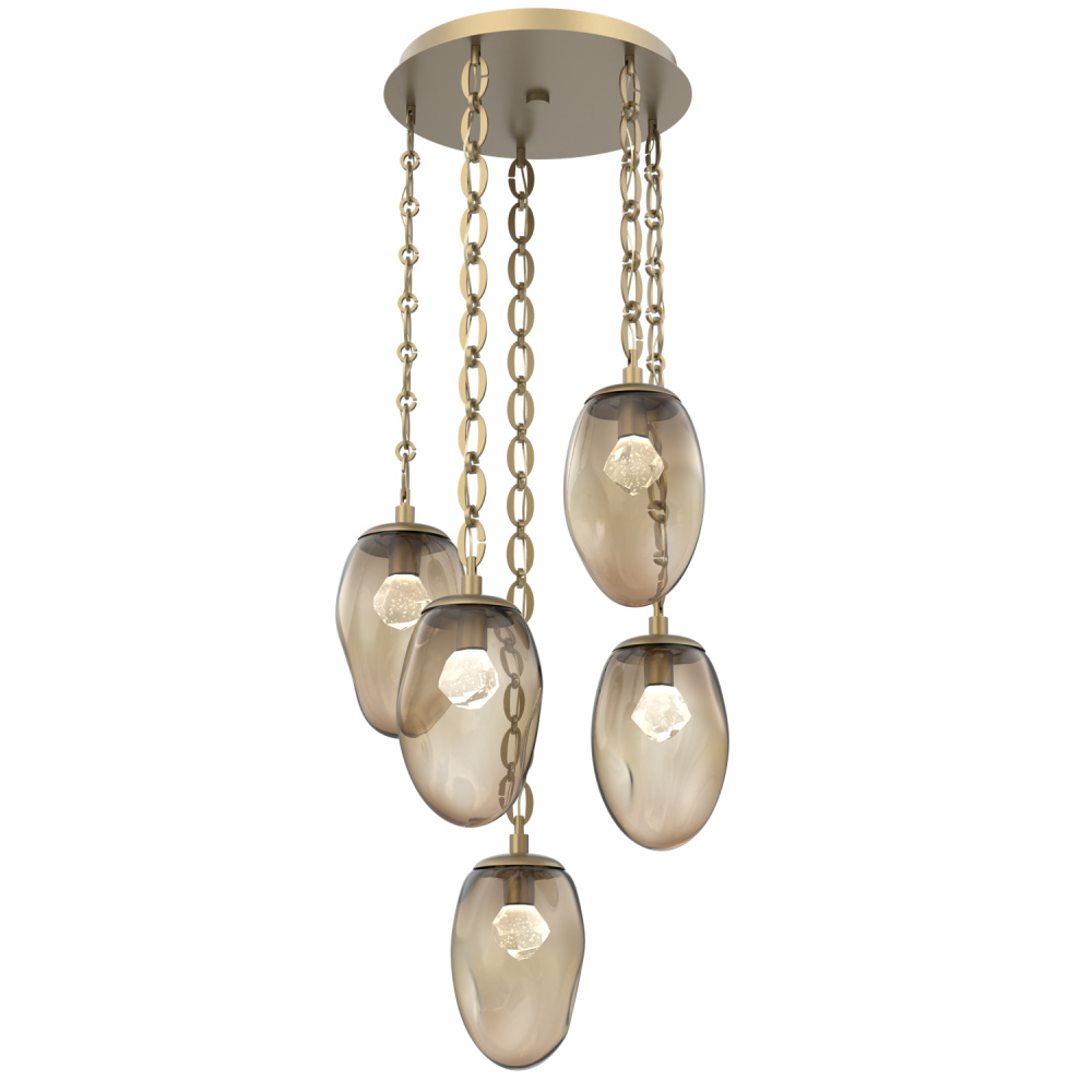 Meteo Round 5pc Multi-Pendant Chain (LED)