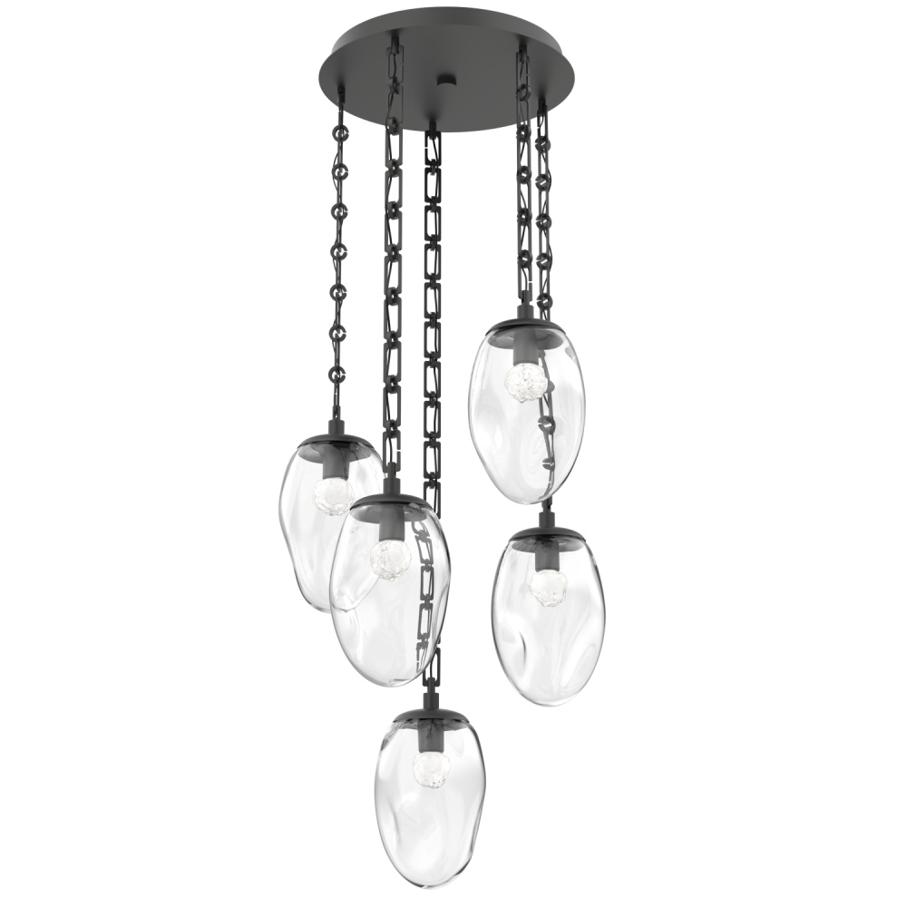 Meteo Round 5pc Multi-Pendant Chain (LED)
