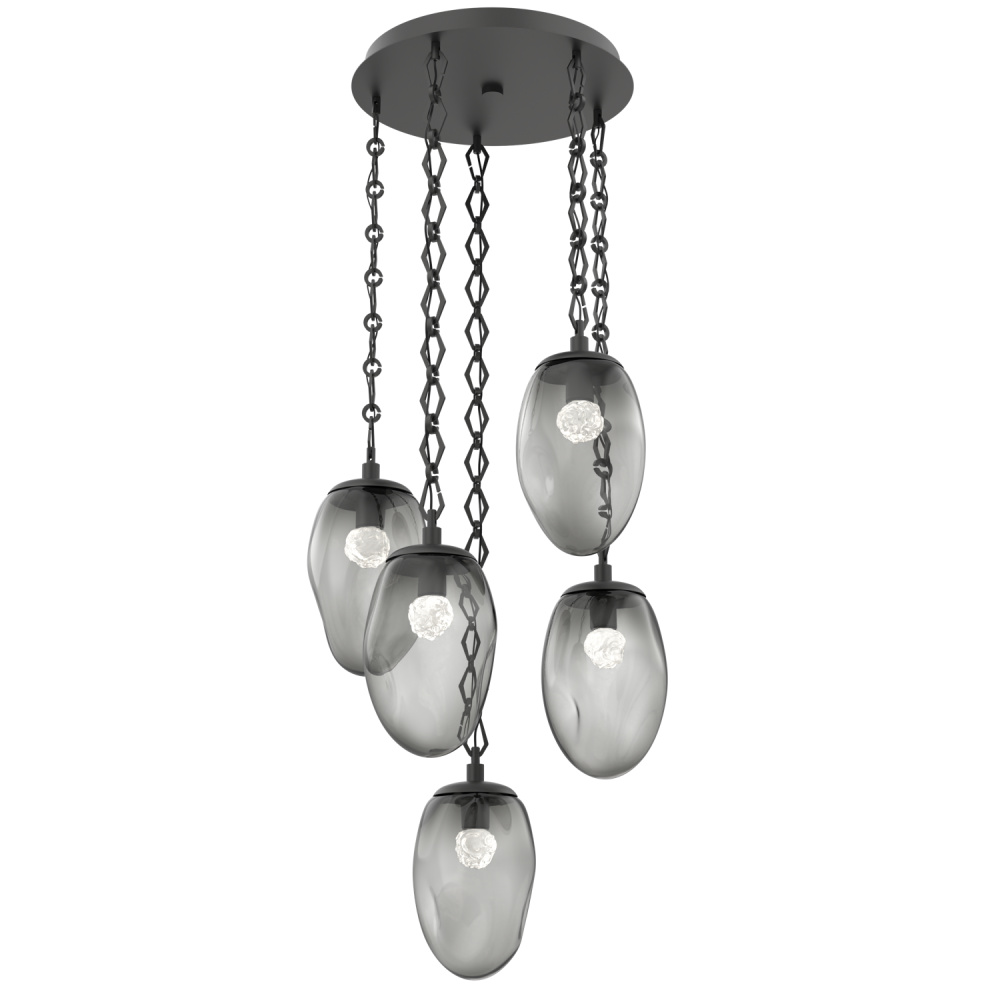Meteo Round 5pc Multi-Pendant Chain (LED)