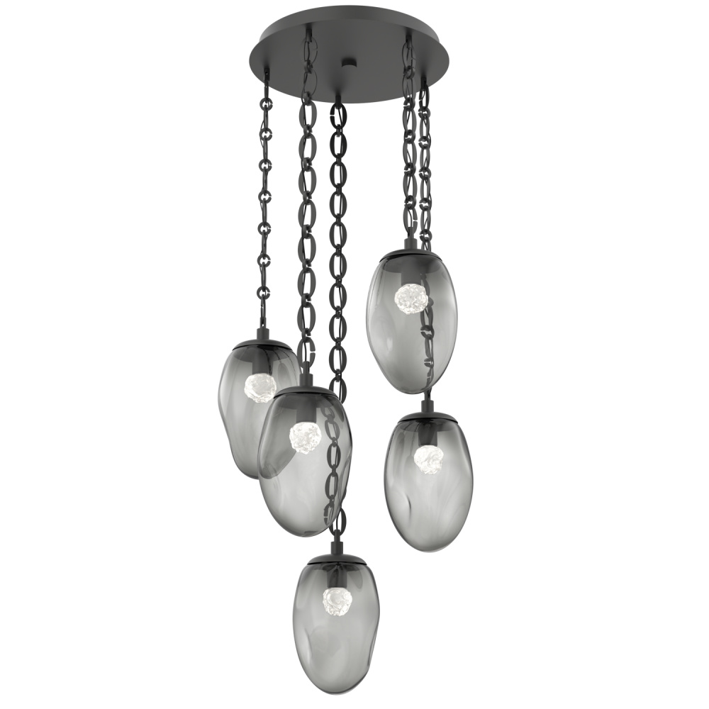 Meteo Round 5pc Multi-Pendant Chain (LED)