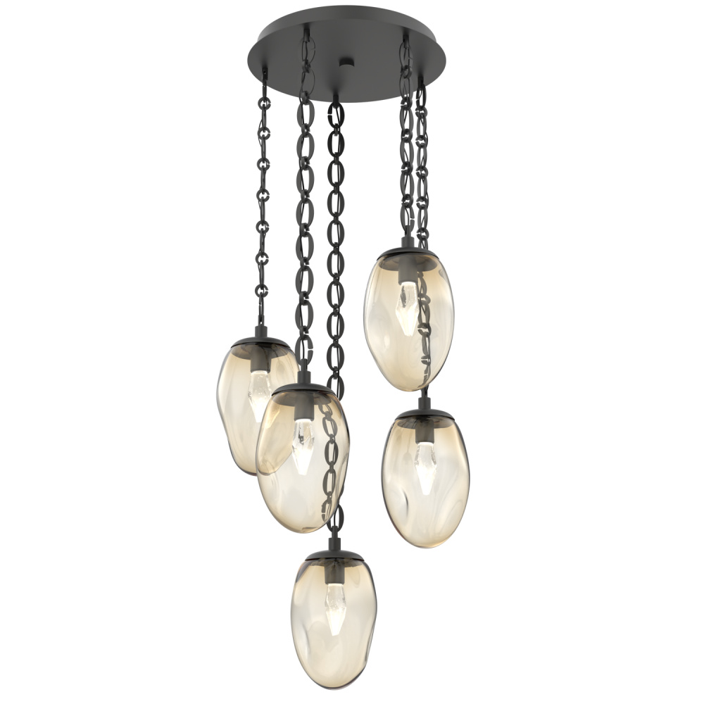 Meteo Round 5pc Multi-Pendant Chain (LED)