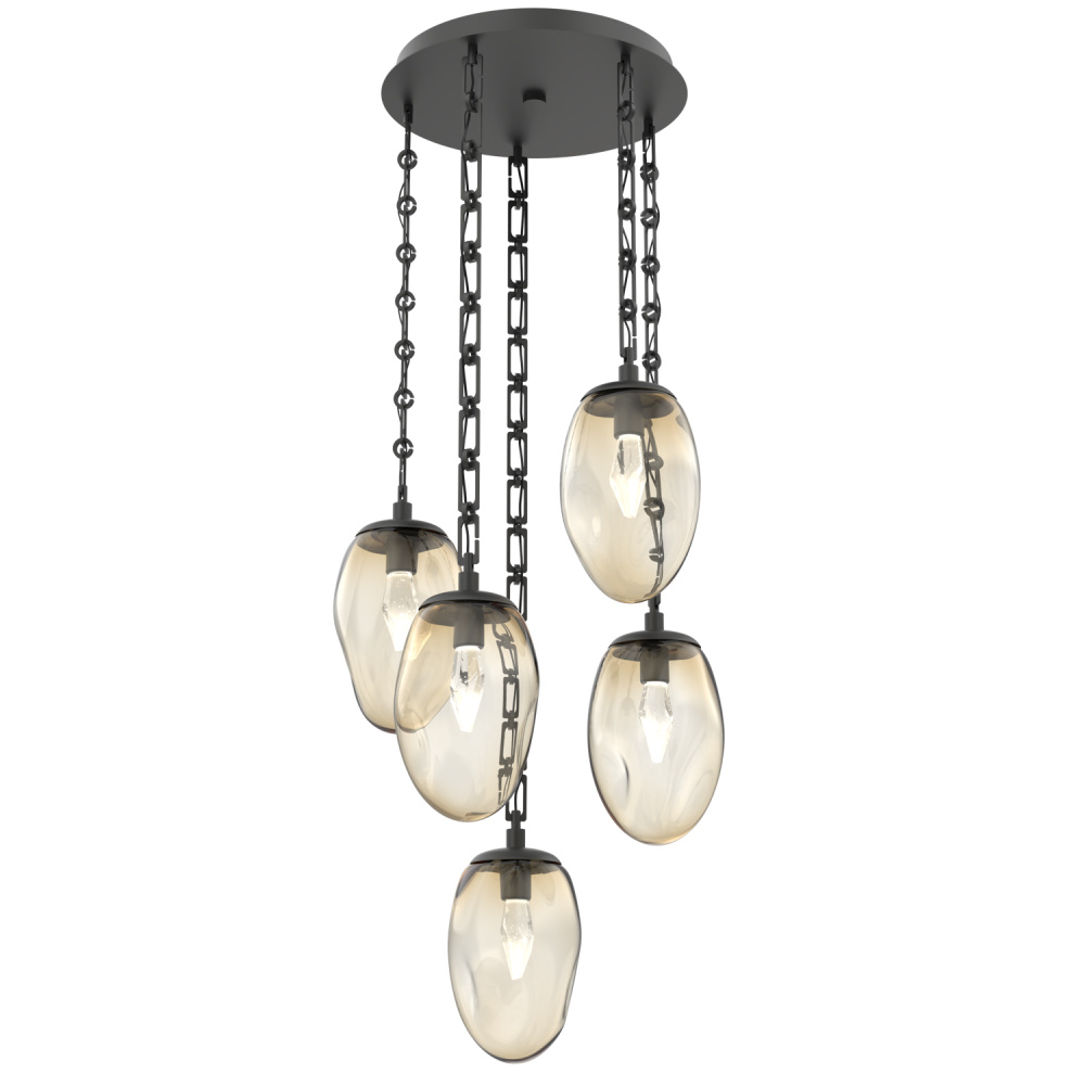 Meteo Round 5pc Multi-Pendant Chain (LED)